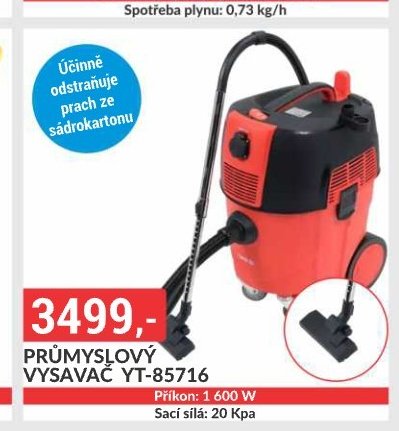 PRŮMYSLOVÝ VYSAVAČ YT-85716