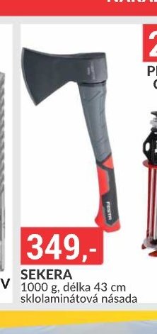 SEKERA 1000 g, délka 43 cm sklolaminátová násada