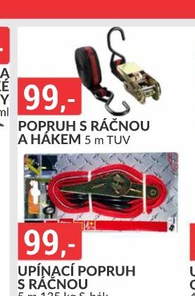 POPRUH S RÁČNOU A HÁKEM 5 m TUV