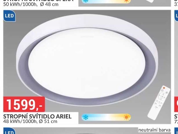 STROPNÍ SVÍTIDLO ARIEL