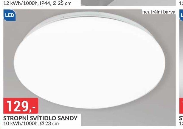 STROPNÍ SVÍTIDLO SANDY