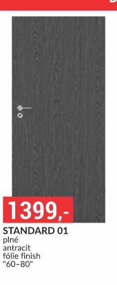 STANDARD 01 plné antracit fólie finish 