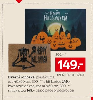 Dveřní rohožka, Happy Halloween