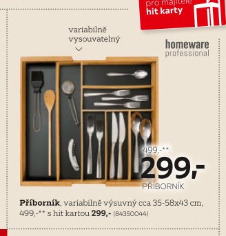 Příborník, variabilně výsuvný