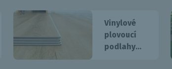 Vinylové plovoucí podlahy